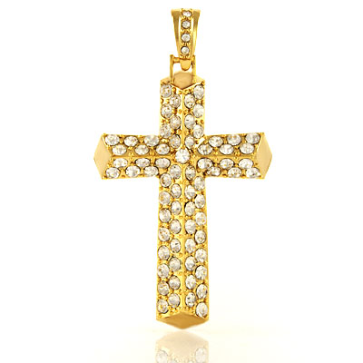 Gold Calvary Cross Pendant